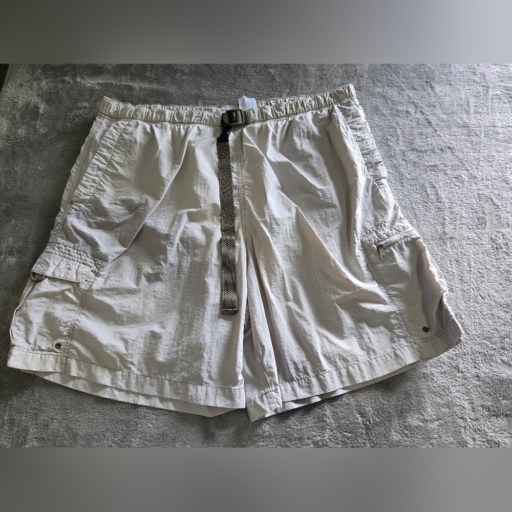 Columbia Men's Board Shorts Cargo Flex Shorts Size 2 XL Khaki